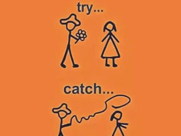 如果表白不成功，就 catch 她